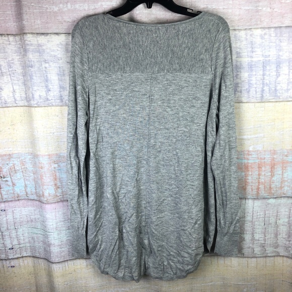 Caslon Shirttail Tunic Sweater In Grey Heather - Picture 7 of 8